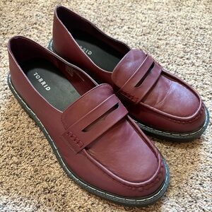 Torrid Dark Red Loafers